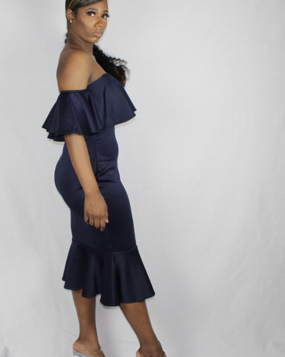 Navy Sweetheart Dress - Image 2